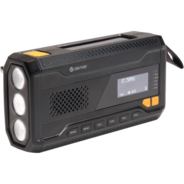 DAB+/FM Solar Kurbelradio mit SOS-Funktion & Warnmeldungen: 2000mAh Powerbank, Taschenlampe, Akku & USB - Ideal für Outdoor, Camping & Vorsorge