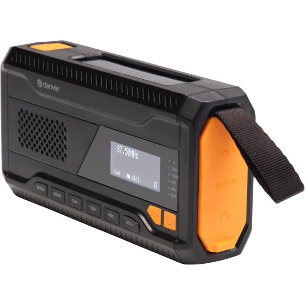 DAB+/FM Solar Kurbelradio mit SOS-Funktion & Warnmeldungen: 2000mAh Powerbank, Taschenlampe, Akku & USB - Ideal für Outdoor, Camping & Vorsorge