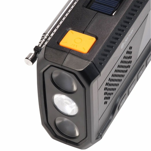 DAB+/FM Solar Kurbelradio mit SOS-Funktion & Warnmeldungen: 2000mAh Powerbank, Taschenlampe, Akku & USB - Ideal für Outdoor, Camping & Vorsorge