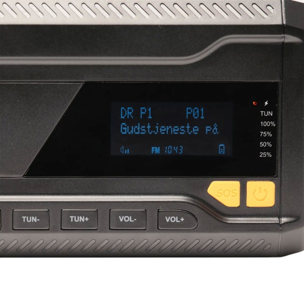 DAB+/FM Solar Kurbelradio mit SOS-Funktion & Warnmeldungen: 2000mAh Powerbank, Taschenlampe, Akku & USB - Ideal für Outdoor, Camping & Vorsorge