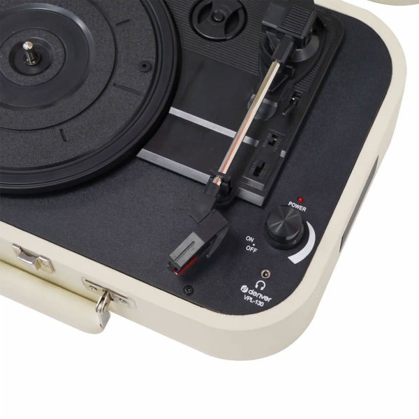 Kofferplattenspieler mit PC-Aufnahmesoftware Weiss: Plattenspieler & Schallplatten-Digitalisierung, RCA, AUX, USB - das perfekte Vinyl Erlebnis