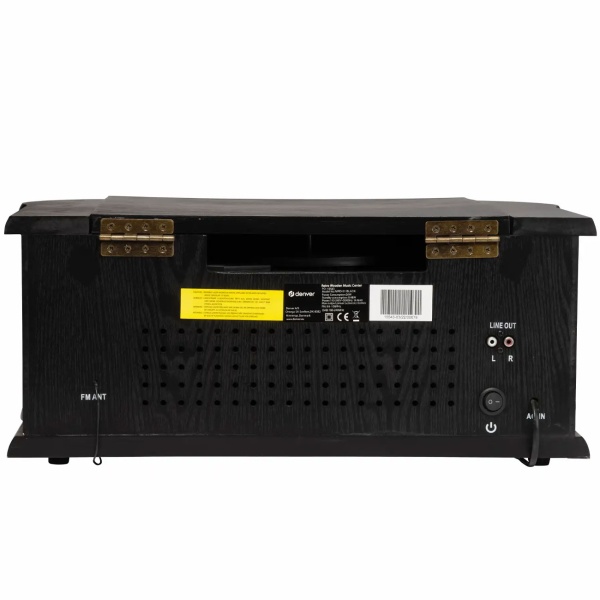 Edles Retro Musikcenter – DAB+ UKW Radio, Plattenspieler, Kassettendeck, CD, USB-Recorder & AUX - Nostalgische HiFi-Anlage mit sattem Sound