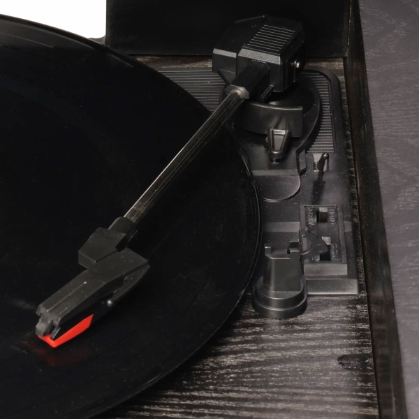 Edles Retro Musikcenter – DAB+ UKW Radio, Plattenspieler, Kassettendeck, CD, USB-Recorder & AUX - Nostalgische HiFi-Anlage mit sattem Sound