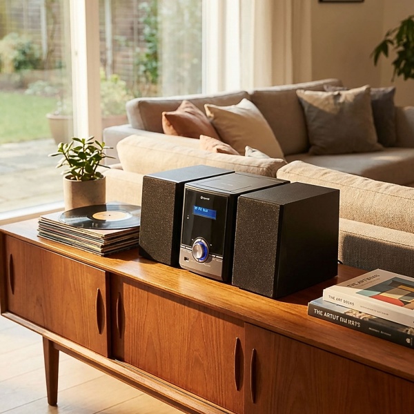 Spitzenklang HiFi Anlage: DAB+/FM Musiksystem, Bluetooth 5.0, CD-Player, USB-MP3 - Perfekt für Wohnzimmer & Schlafzimmer
