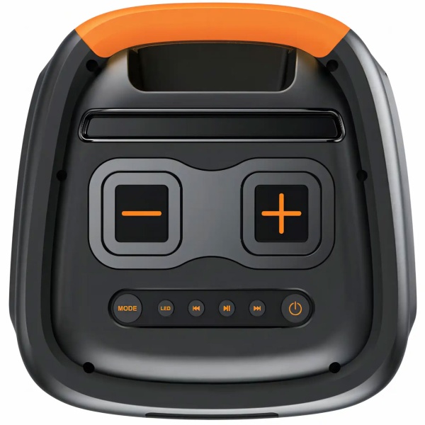 Mobiler Bluetooth Party Lautsprecher 600W: Trolley Lautsprecher mit 6 LED Lichteffekten, TWS, 2x8" Tieftöner & Mikrofon– Leistungsstarke Akku Musikbox