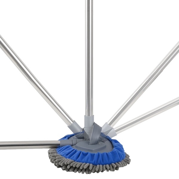 Multifunktions-KFZ Wischmopp mit 160cm Teleskopstange, 180 Grad Gelenk & 2 Chenille Mikrofaser Aufsätzen für PKW, LKW, Wohnmobil & Wohnwagen