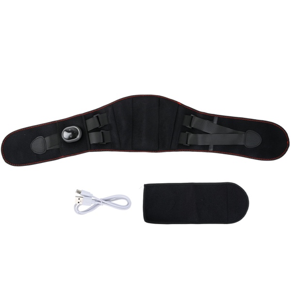 Beheizbarer Rücken-Wärmegürtel mit Massage, Akku-Heizgürtel für Lendenbereich, 5 Stufen, 152cm, kabellos, entspannend & wohltuend, USB-C