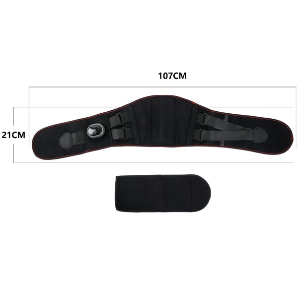 Beheizbarer Rücken-Wärmegürtel mit Massage, Akku-Heizgürtel für Lendenbereich, 5 Stufen, 152cm, kabellos, entspannend & wohltuend, USB-C