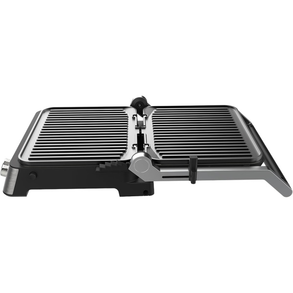 Vielseitiger Kontakt-Grill mit Farbdisplay & 2 Zonen: Leistungsstarker Elektrogrill für Steak, Sandwich, Fisch & Gemüse – Perfekter Tischgrill
