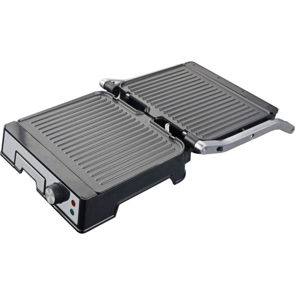 Leistungsstarker Kontaktgrill mit 2000W und Antihaftbeschichtung – Ideal als praktischer Tischgrill für saftige Steaks und Sandwiches