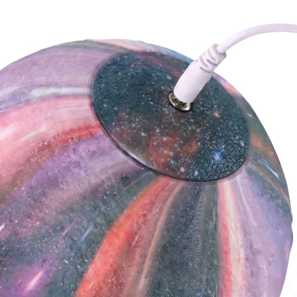 2er-Set 3D Galaxy Mond Lampe 15cm mit 16 Farben – Dimmbare LED Mondlampe inklusive Fernbedienung und Holzständer - Akku Nachtlicht & Deko