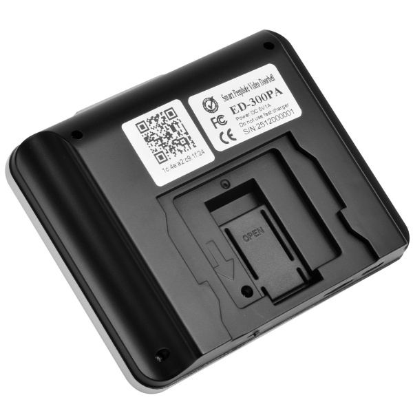 WLAN Türspion mit Kamera, 3MP Video, 4,3 Zoll LCD Display, Klingel, Nachtsicht, Bewegungsmelder, Türsprechanlage mit 2-Wege-Audio