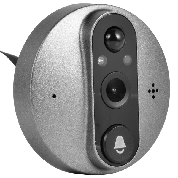 WLAN Türspion mit Kamera, 3MP Video, 4,3 Zoll LCD Display, Klingel, Nachtsicht, Bewegungsmelder, Türsprechanlage mit 2-Wege-Audio