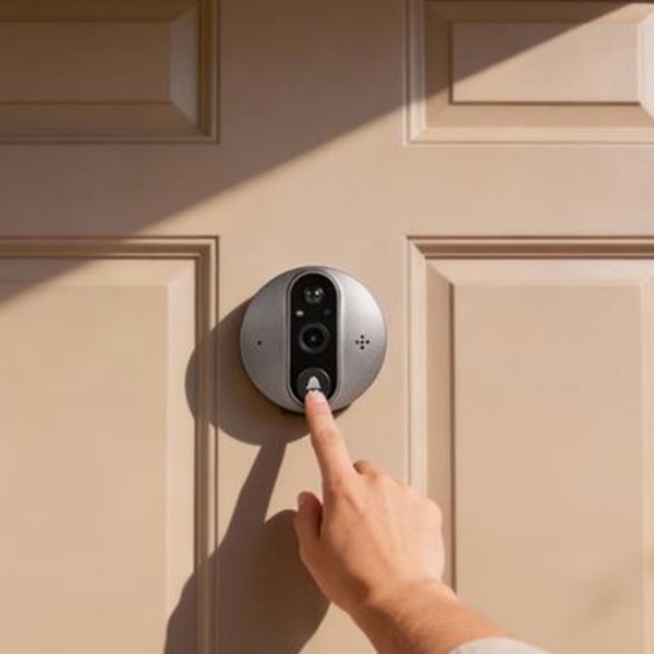 WLAN Türspion mit Kamera, 3MP Video, 4,3 Zoll LCD Display, Klingel, Nachtsicht, Bewegungsmelder, Türsprechanlage mit 2-Wege-Audio