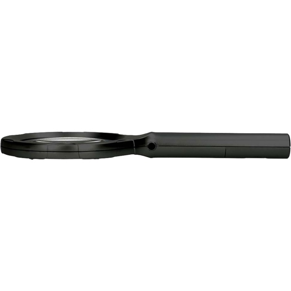 2er-Set LED Leselupe: 2x Vergrösserung, 9cm Glaslinse, Profi Handlupe beleuchtet, ideal für Senioren, Hobby & Basteln - Seh- & Lesehilfe