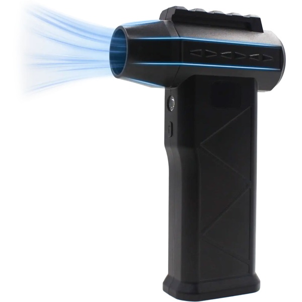 Akku Handgebläse 110.000 U/min, starker Mini Laubbläser mit USB-C & LED, 6000mAh Air Duster Staubgebläse für PC, Auto, Tastatur Reinigung, u.v.m.