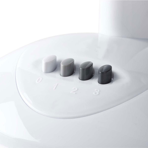Leistungsstarker Tischventilator Weiss – Ventilator mit Oszillation & 3 Stufen – 45W Ventilator, ideal für Büro & Home Office