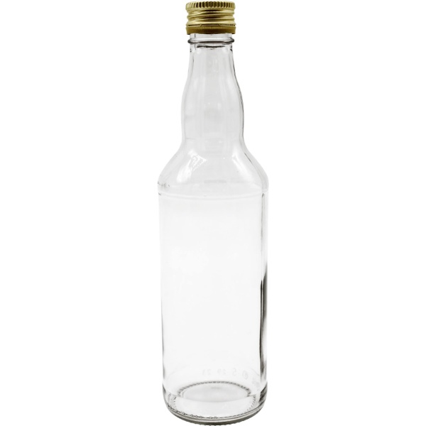 8er Set Glasflaschen 500ml mit Schraubverschluss - Transparente Saftflaschen aus Glas zum Befüllen & Lagern, wiederverwendbar
