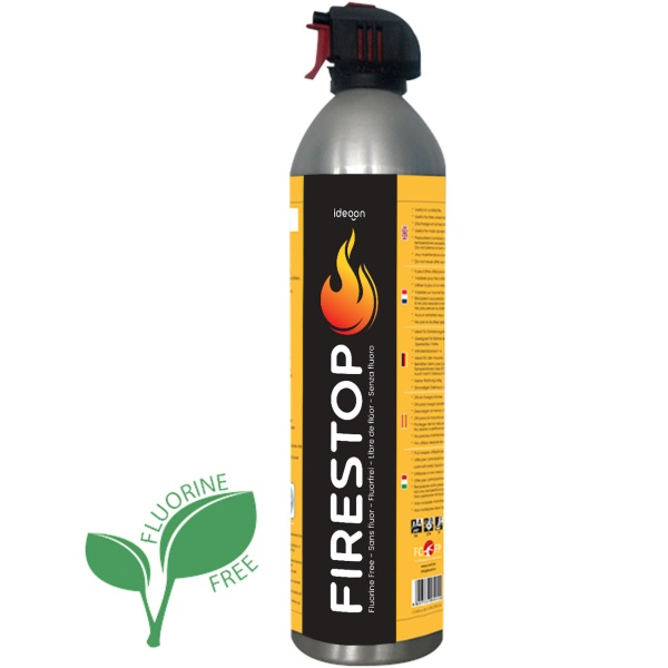 Feuerlöschspray Firestop, Brandklasse A/F, Fluorfrei, 600ml, Fettbrandlöscher für Speiseöl bis 5L – Kompakt & Sicher, 5A 5F