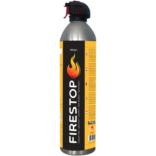 Feuerlöschspray Firestop, Brandklasse A/F, Fluorfrei, 600ml, Fettbrandlöscher für Speiseöl bis 5L – Kompakt & Sicher, 5A 5F