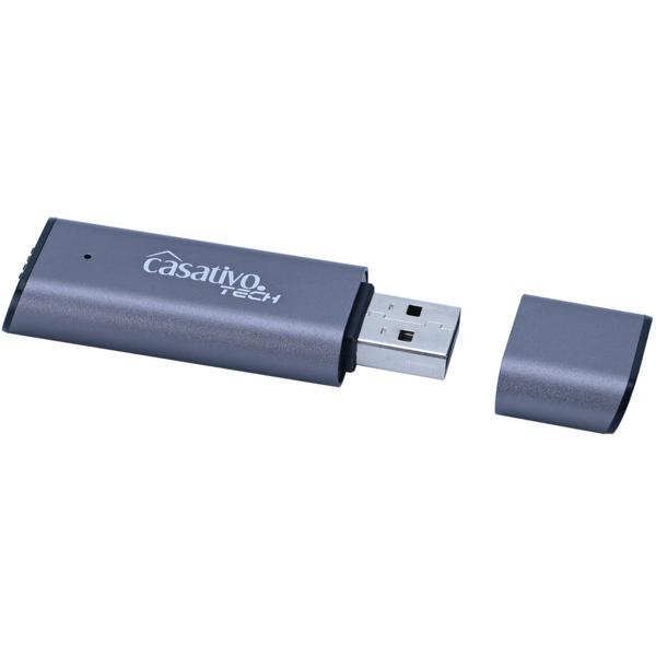 2-in-1 Digitaler Voice Recorder & USB-Stick 8GB – Diktiergerät mit Geräuschaktivierung, 20h Aufnahmezeit, Status-LEDs