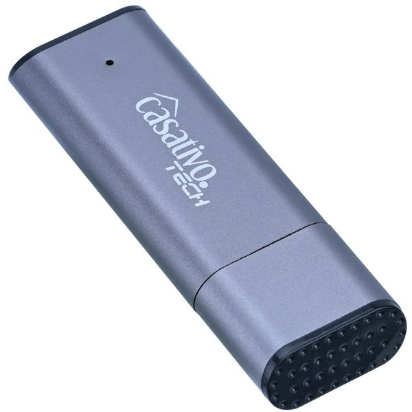 2-in-1 Digitaler Voice Recorder & USB-Stick 8GB – Diktiergerät mit Geräuschaktivierung, 20h Aufnahmezeit, Status-LEDs