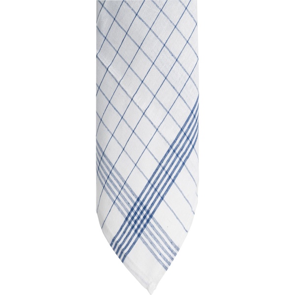 10er-Set Geschirrtücher aus 100% Baumwolle, 50x70 cm - Blau Kariert - Saugstarke Küchentücher für Haushalt & Gastro, Oeko-Tex, Premium Abtrockentücher