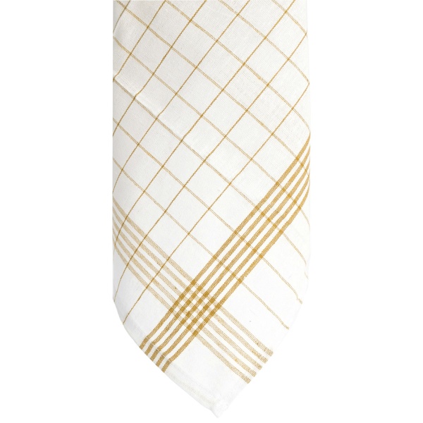 20er-Set Geschirrtücher aus 100% Baumwolle, 50x70 cm - Gelb Kariert - Saugstarke Küchentücher für Haushalt & Gastro, Oeko-Tex, Premium Abtrockentücher