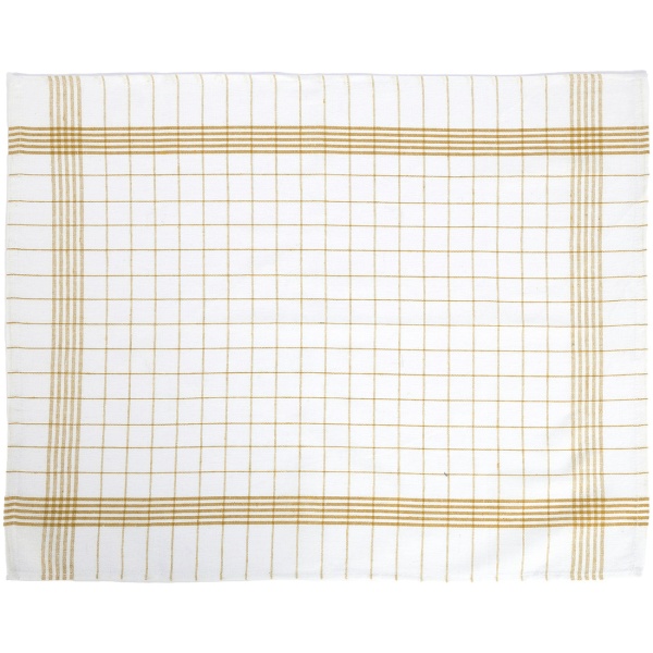 20er-Set Geschirrtücher aus 100% Baumwolle, 50x70 cm - Gelb Kariert - Saugstarke Küchentücher für Haushalt & Gastro, Oeko-Tex, Premium Abtrockentücher