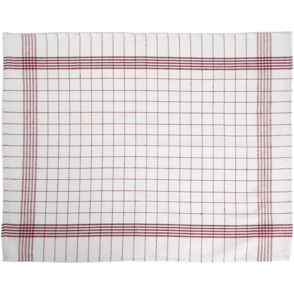 10er-Set Geschirrtücher aus 100% Baumwolle, 50x70 cm - Rot Kariert - Saugstarke Küchentücher für Haushalt & Gastro, Oeko-Tex, Premium Abtrockentücher