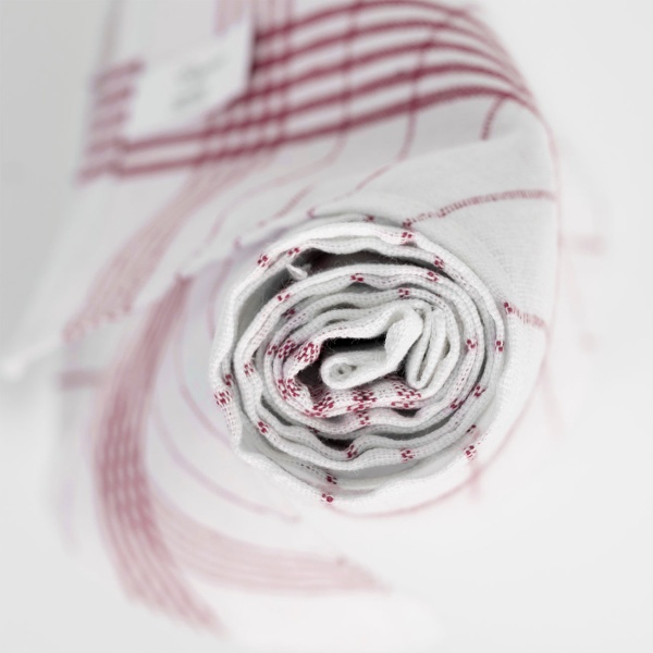 10er-Set Geschirrtücher aus 100% Baumwolle, 50x70 cm - Rot Kariert - Saugstarke Küchentücher für Haushalt & Gastro, Oeko-Tex, Premium Abtrockentücher