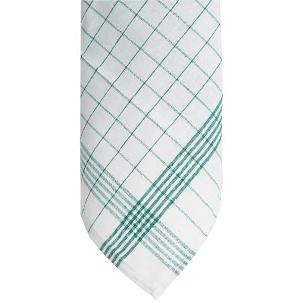 10er-Set Geschirrtücher aus 100% Baumwolle, 50x70 cm - Grün Kariert - Saugstarke Küchentücher für Haushalt & Gastro, Oeko-Tex, Premium Abtrockentücher