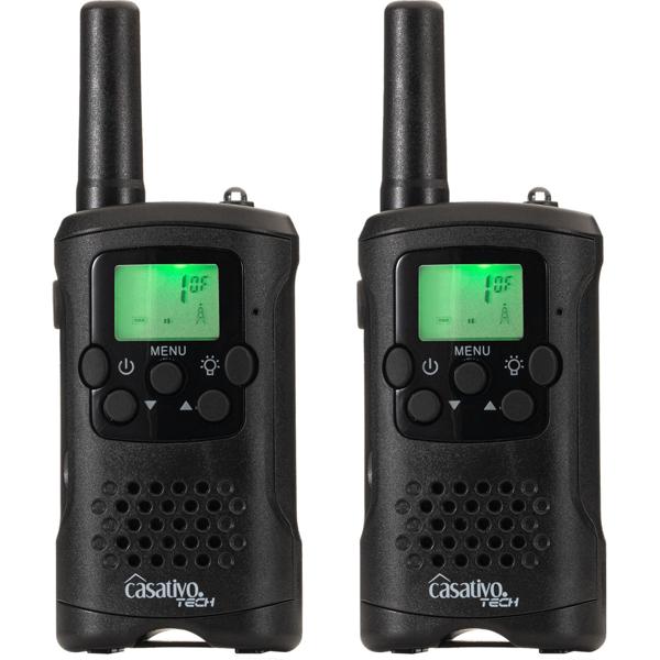 Walkie Talkie, 4er-Set PMR-Funkgerät mit VOX, Taschenlampe, 10km Reichweite, 8 Kanäle, für Abenteuer, Camping und Wandern, für Erwachsene und Kinder