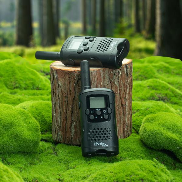 Walkie Talkie, 4er-Set PMR-Funkgerät mit VOX, Taschenlampe, 10km Reichweite, 8 Kanäle, für Abenteuer, Camping und Wandern, für Erwachsene und Kinder