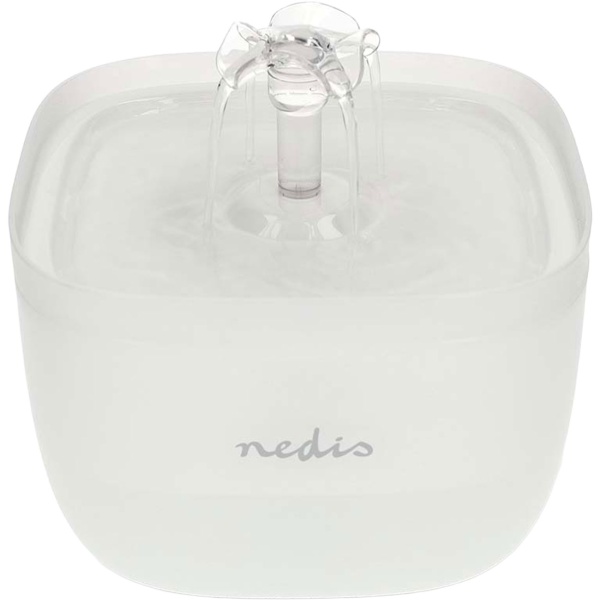 Trinkbrunnen für Hunde & Katzen, 2L, Ultra-Leise Pumpe, 4-fach Filter, LED-Licht, BPA-frei, Wasserautomat mit 360 Grad Wasserfall-Design, Katzenbrunnen 