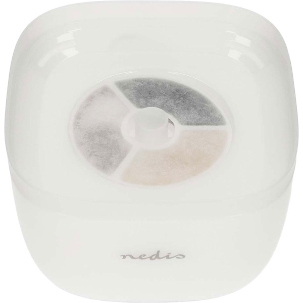 Trinkbrunnen für Hunde & Katzen, 2L, Ultra-Leise Pumpe, 4-fach Filter, LED-Licht, BPA-frei, Wasserautomat mit 360 Grad Wasserfall-Design, Katzenbrunnen 