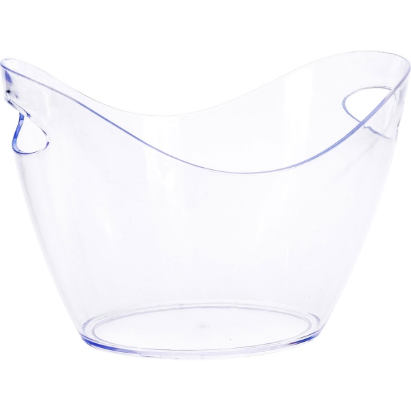 Transparenter Flaschenkühler 35x28x24cm mit praktischen Henkeln – Eleganter Getränkekühler für Sekt, Wein & Champagner – Ideal für jede Party