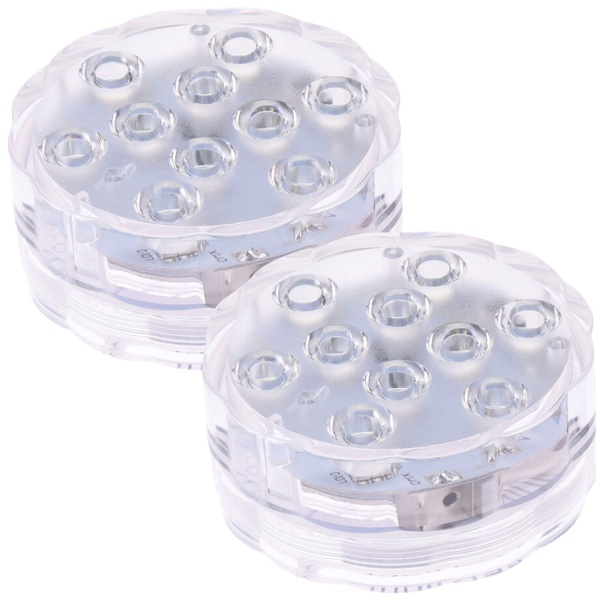 2er-Set LED-Teichleuchte mit Fernbedienung: Stimmungsvolles Unterwasser-Licht mit Farbwechsel für Garten, Pool und Brunnen