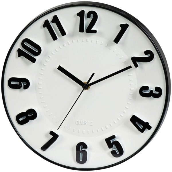 Kompakte moderne Wanduhr 28 cm - Stylische Analoguhr für Wohnzimmer, Küche, Flur & Büro - Hochwertige Design Deko Uhr