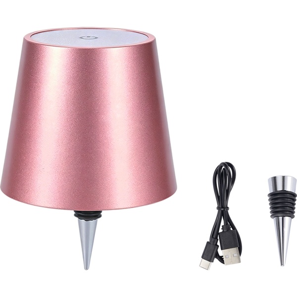 4er-Set Edle Akku Flaschenlampe rosegold: Dimmbar - 3 Lichtfarben: Verwandelt Flaschen in stimmungsvolle Leuchten - Flaschenlicht mit Metallschirm