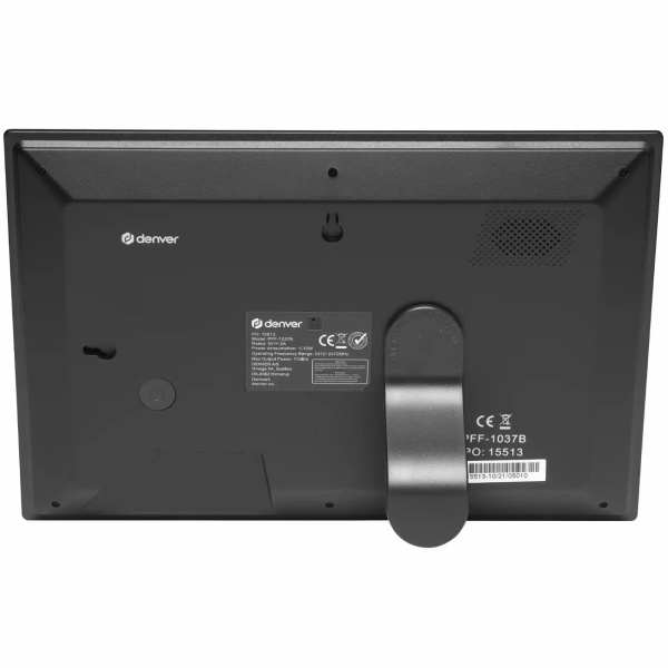 Smarter 10,1" WLAN Fotorahmen mit Frameo App & IPS Touchscreen, Schwarz  – Teilen Sie Videos & Fotos direkt mit der Familie, 16GB Speicher