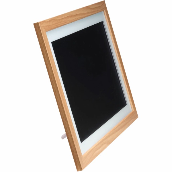 Eleganter 21,5" Digitaler Bilderrahmen mit WLAN, Full HD IPS Touchscreen, Frameo App, 32GB Speicher & MDF-Holzrahmen, VESA-kompatibel