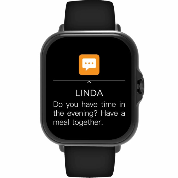 Bluetooth Smartwatch 1,44": Fitness-Tracker mit Herzfrequenz-Messung, Telefonfunktion & Full-Touch-Display, Fitnessuhr in Schwarz