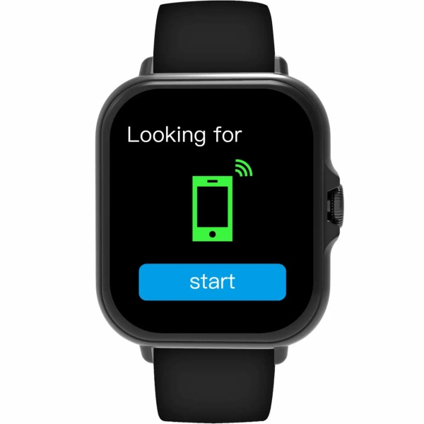 Bluetooth Smartwatch 1,44": Fitness-Tracker mit Herzfrequenz-Messung, Telefonfunktion & Full-Touch-Display, Fitnessuhr in Schwarz