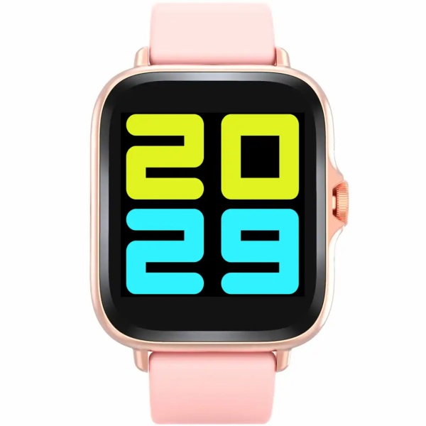 Bluetooth Smartwatch 1,44": Fitness-Tracker mit Herzfrequenz-Messung, Schlafüberwachung, Anruffunktion & Full-Touch-Display, Fitnessuhr in Rosa