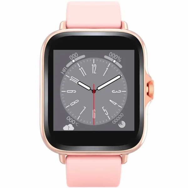 Bluetooth Smartwatch 1,44": Fitness-Tracker mit Herzfrequenz-Messung, Schlafüberwachung, Anruffunktion & Full-Touch-Display, Fitnessuhr in Rosa