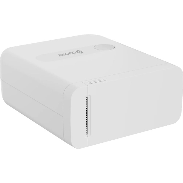 Mobiler Mini Bluetooth Thermodrucker Weiss: Etikettendrucker, kompakter Label Printer für CH12506 Etiketten 1,5 x 4,0 cm, AiYin-App - inkl. 4 Rollen 