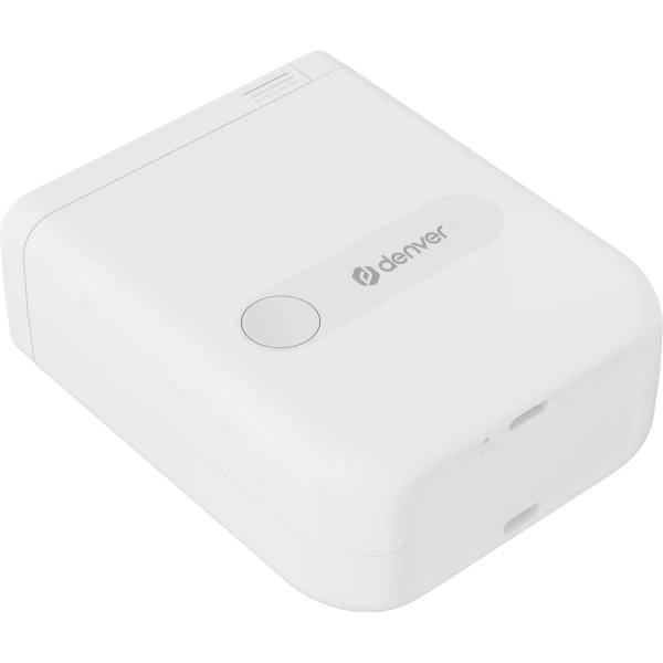 Mobiler Mini Bluetooth Thermodrucker Weiss: Etikettendrucker, kompakter Label Printer für CH12506 Etiketten 1,5 x 4,0 cm, AiYin-App - inkl. 4 Rollen 