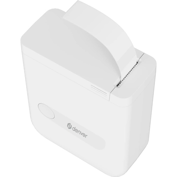 Mobiler Mini Bluetooth Thermodrucker Weiss: Etikettendrucker, kompakter Label Printer für CH12506 Etiketten 1,5 x 4,0 cm, AiYin-App - inkl. 4 Rollen 