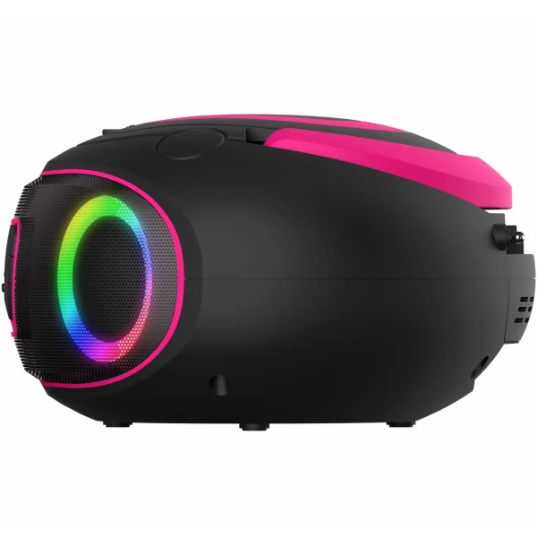 Boombox mit DAB+/FM-Radio, Bluetooth-Funktion, USB, CD-Player & AUX-Eingang, pink  – Ihr perfekter Begleiter für Musikgenuss